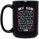 Guardian Angel Coffee Mug For My Son In Heaven Love And Miss You Everyday 11oz - 15oz Black Mug
