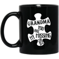 Guardian Angel Coffee Mug Grandma You Are My Missing Piece 11oz - 15oz Black Mug CustomCat