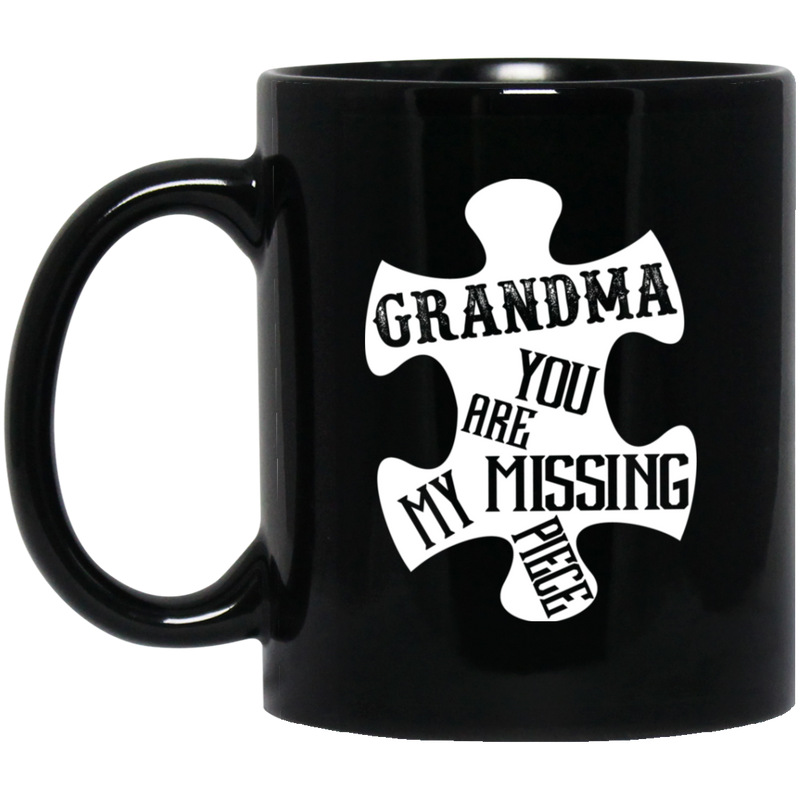 Guardian Angel Coffee Mug Grandma You Are My Missing Piece 11oz - 15oz Black Mug CustomCat