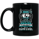 Guardian Angel Coffee Mug He Is In Every Beat Of My Heart He Is My Grandpa And Angel Wings 11oz - 15oz Black Mug