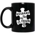 Guardian Angel Coffee Mug Husband You Are My Missing Piece 11oz - 15oz Black Mug CustomCat