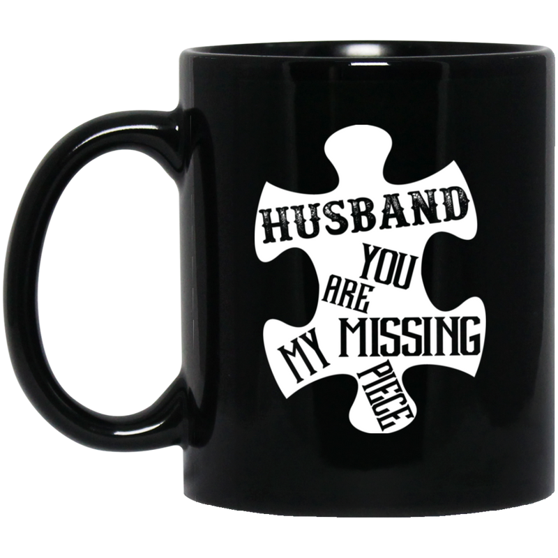 Guardian Angel Coffee Mug Husband You Are My Missing Piece 11oz - 15oz Black Mug CustomCat