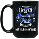 Guardian Angel Coffee Mug I Know Heaven Is A Beautiful Place Because They Have My Brother 11oz - 15oz Black Mug