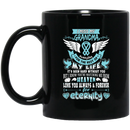 Guardian Angel Coffee Mug I Miss My Grandma Everyday For The Rest Of My Life Angel Wings 11oz - 15oz Black Mug