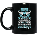 Guardian Angel Coffee Mug I Miss My Grandpa Everyday For The Rest Of My Life Angel Wings 11oz - 15oz Black Mug