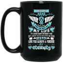 Guardian Angel Coffee Mug I Miss My Mama Everyday For The Rest Of My Life Angel Wings 11oz - 15oz Black Mug