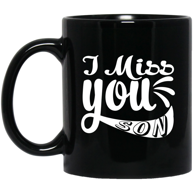 Guardian Angel Coffee Mug I Miss You Son 11oz - 15oz Black Mug