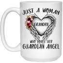 Guardian Angel Coffee Mug Just A Woman Who Loves Her Guardian Angel Grandpa 11oz - 15oz White Mug CustomCat