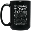 Guardian Angel Coffee Mug Missing You Dad At Christmas In Memory Of You 11oz - 15oz Black Mug