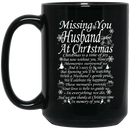 Guardian Angel Coffee Mug Missing You Husband At Christmas In Memory Of You 11oz - 15oz Black Mug