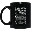 Guardian Angel Coffee Mug Missing You Mom At Christmas In Memory Of You 11oz - 15oz Black Mug