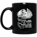 Guardian Angel Coffee Mug Mom Your Wigns Were Ready But My Heart Was Not 11oz - 15oz Black Mug