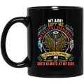 Guardian Angel Coffee Mug My Aunt Left Me Beautiful Memories She's Always At My Side 11oz - 15oz Black Mug