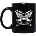 Guardian Angel Coffee Mug My Aunt My Hero My Guardian Angel She Watches Over My Back 11oz - 15oz Black Mug