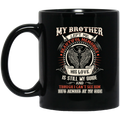 Guardian Angel Coffee Mug My Brother Left Me Beautiful Memories Angel Wings 11oz - 15oz Black Mug