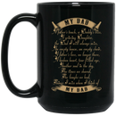 Guardian Angel Coffee Mug My Dad A Father's Touch A Daddy's Kiss A Grieving Daughter 11oz - 15oz Black Mug