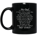 Guardian Angel Coffee Mug My Dad A Father's Touch A Daddy's Kiss A Grieving Daughter 11oz - 15oz Black Mug