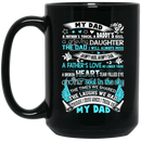 Guardian Angel Coffee Mug My Dad A Father's Touch A Daddy's Kiss A Grieving Daughter 11oz - 15oz Black Mug