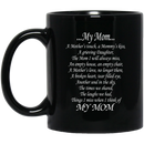 Guardian Angel Coffee Mug My Dad A Mother's Touch A Daddy's Kiss A Grieving Daughter 11oz - 15oz Black Mug