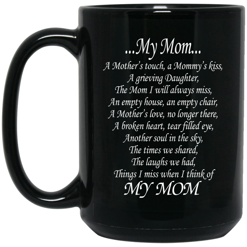 Guardian Angel Coffee Mug My Dad A Mother's Touch A Daddy's Kiss A Grieving Daughter 11oz - 15oz Black Mug