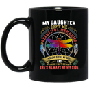 Guardian Angel Coffee Mug My Daughter Left Me Beautiful Memories Dragonfly Angel 11oz - 15oz Black Mug