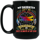Guardian Angel Coffee Mug My Daughter Left Me Beautiful Memories Dragonfly Angel 11oz - 15oz Black Mug