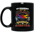 Guardian Angel Coffee Mug My Grandma Left Me Beautiful Memories Dragonfly Angel 11oz - 15oz Black Mug