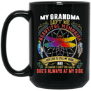 Guardian Angel Coffee Mug My Grandma Left Me Beautiful Memories Dragonfly Angel 11oz - 15oz Black Mug
