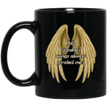 Guardian Angel Coffee Mug My Grandma's Wings Always Protect Me 11oz - 15oz Black Mug