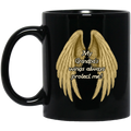 Guardian Angel Coffee Mug My Grandpa's Wings Always Protect Me 11oz - 15oz Black Mug
