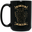 Guardian Angel Coffee Mug My Mom A Mother's Touch A Mommy's Kiss A Grieving Son 11oz - 15oz Black Mug
