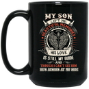 Guardian Angel Coffee Mug My Son Left Me Beautiful Memories Angel Wings 11oz - 15oz Black Mug