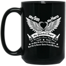 Guardian Angel Coffee Mug My Son My Hero My Guardian Angel He Watches Over My Back 11oz - 15oz Black Mug