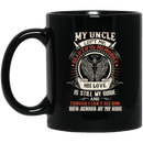 Guardian Angel Coffee Mug My Uncle Left Me Beautiful Memories Angel Wings 11oz - 15oz Black Mug