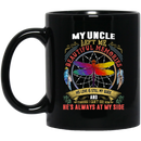Guardian Angel Coffee Mug My Uncle Left Me Beautiful Memories Dragonfly Angel 11oz - 15oz Black Mug
