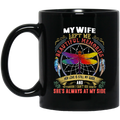 Guardian Angel Coffee Mug My Wife Left Me Beautiful Memories Dragonfly Angel 11oz - 15oz Black Mug