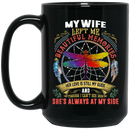 Guardian Angel Coffee Mug My Wife Left Me Beautiful Memories Dragonfly Angel 11oz - 15oz Black Mug