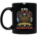 Guardian Angel Coffee Mug My Wife Left Me Beautiful Memories She's Always At My Side 11oz - 15oz Black Mug