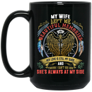 Guardian Angel Coffee Mug My Wife Left Me Beautiful Memories She's Always At My Side 11oz - 15oz Black Mug