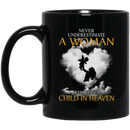 Guardian Angel Coffee Mug Never Underestimate A Daughter Who Has A Child In Heaven 11oz - 15oz Black Mug