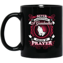 Guardian Angel Coffee Mug Never Underestimate A Grandmother Fueled By Prayer 11oz - 15oz Black Mug