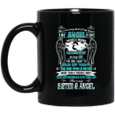Guardian Angel Coffee Mug She Is In Every Beat Of My Heart She  Is My Sister And Angel Wings 11oz - 15oz Black Mug