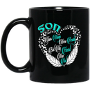Guardian Angel Coffee Mug Son Your Wings Were Ready But My Heart Was Not 11oz - 15oz Black Mug