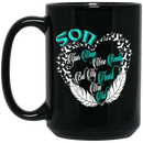 Guardian Angel Coffee Mug Son Your Wings Were Ready But My Heart Was Not 11oz - 15oz Black Mug