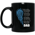 Guardian Angel Coffee Mug There's Now A Hole No One Can Fill Within My Heart Dad 11oz - 15oz Black Mug