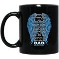 Guardian Angel Coffee Mug There's Now A Hole No One Can Fill Within My Heart Dad 11oz - 15oz Black Mug