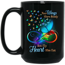 Guardian Angel Coffee Mug Your Wings Were Ready But My Heart Was Not Butterfly Angel 11oz - 15oz Black Mug