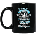 Guardian Angel Grandpa Tears Could Build A Stairway And Memories A Lane Bring You Home Again 11oz - 15oz Black Mug