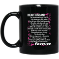 Guardian Angel Husband I Hold You Tightly Within My Heart And There You Will Remain Forever 11oz - 15oz Black Mug