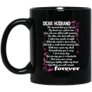 Guardian Angel Husband I Hold You Tightly Within My Heart And There You Will Remain Forever 11oz - 15oz Black Mug